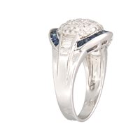  -  - Anello Soprana Donna ZAFFIRO in Oro Diamante 1.13 Ct 10013489 - 10013489